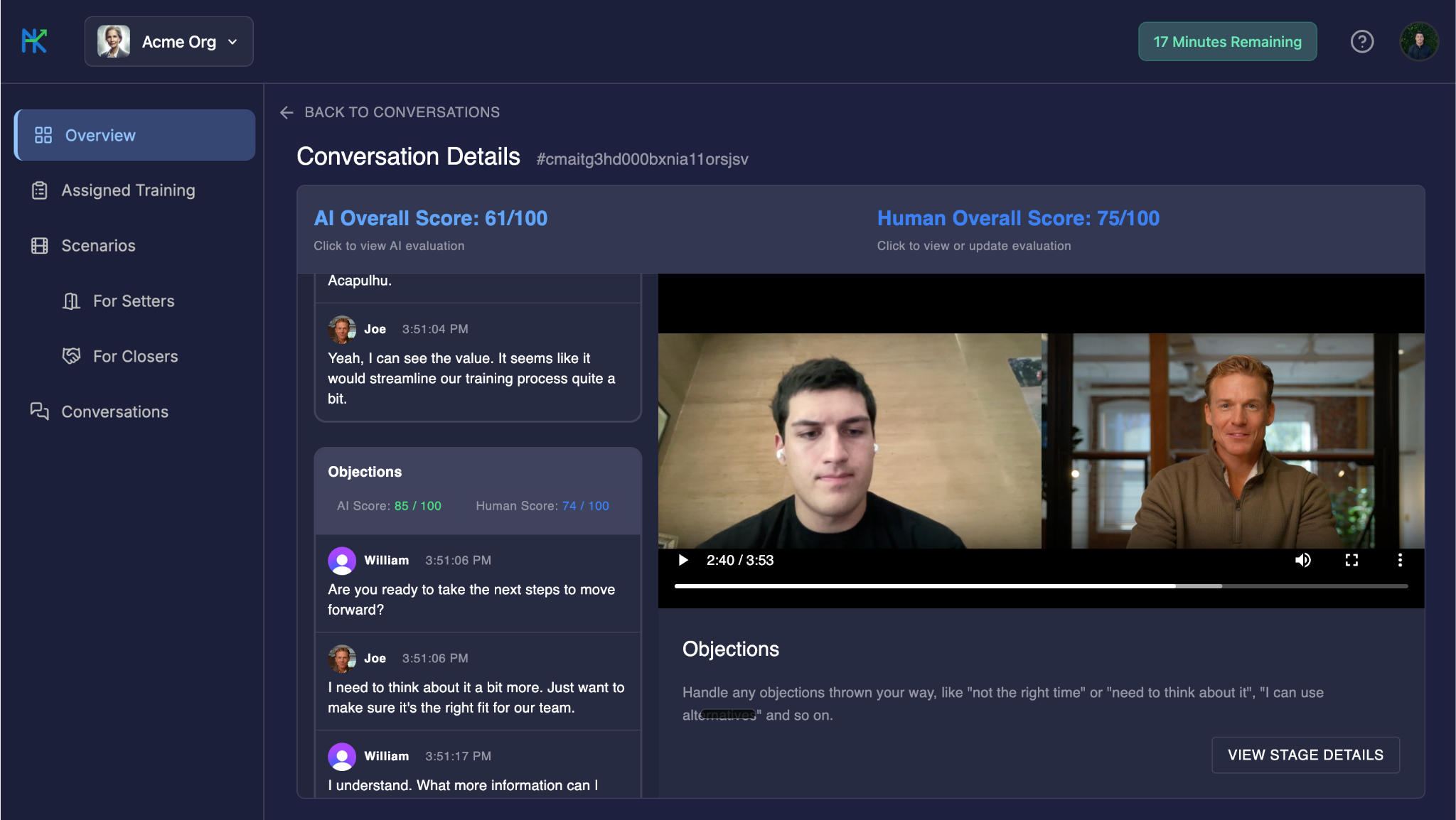 Conversation Review